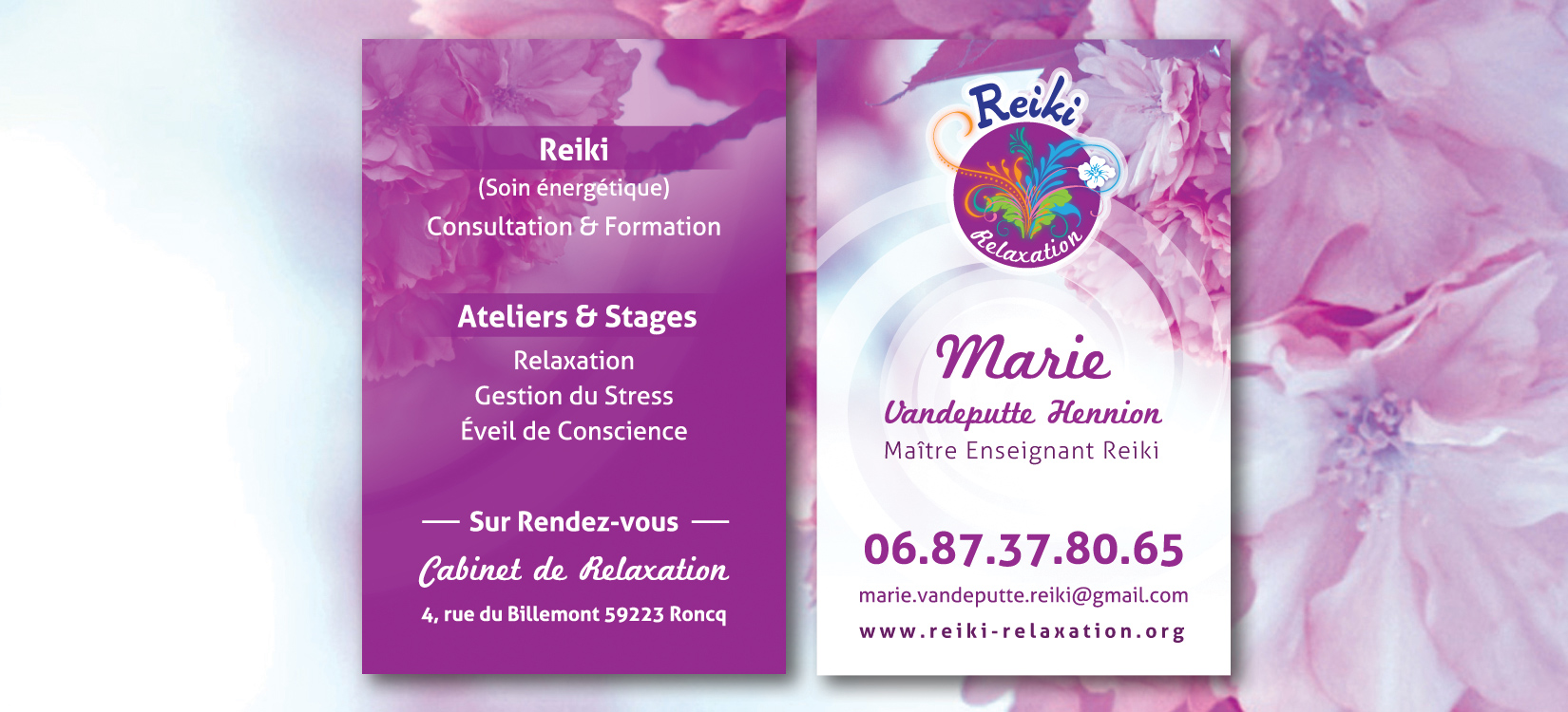 Cartes de visite Reiki &amp; Relaxation - ProForce